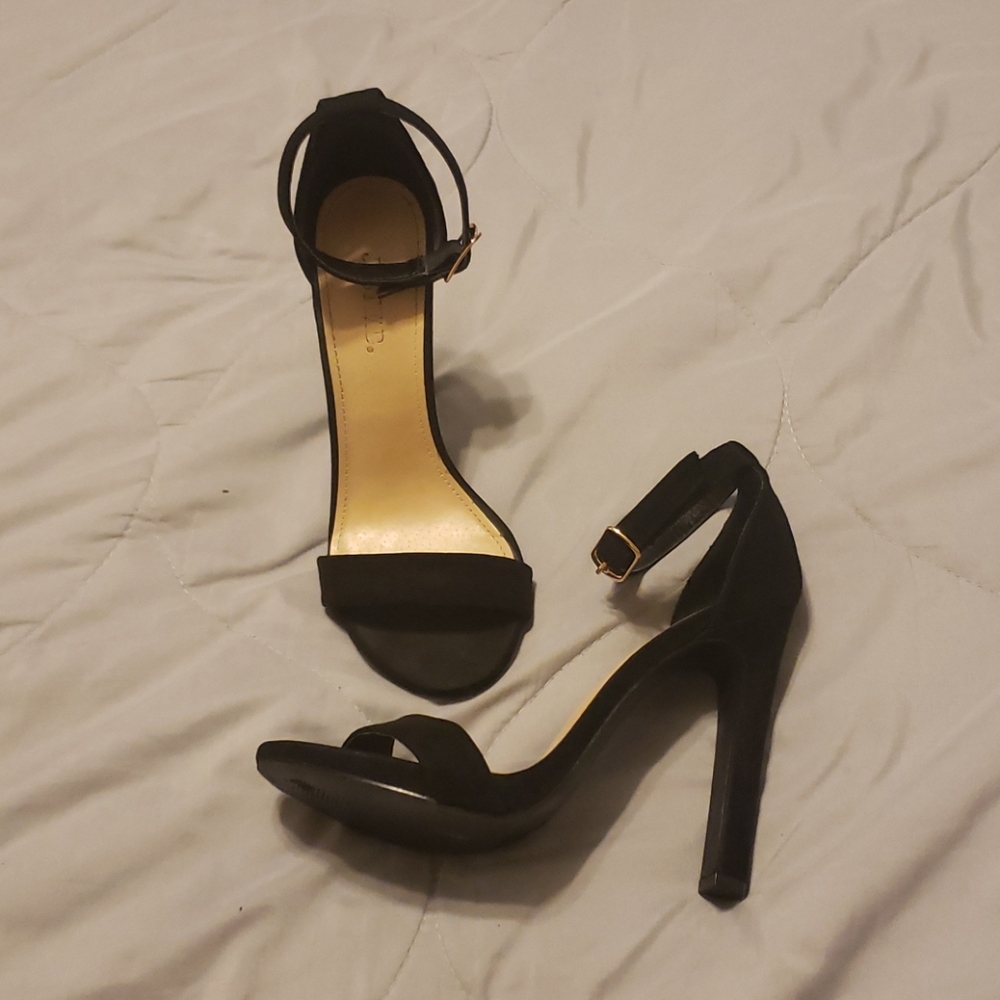 Black Strappy Heels